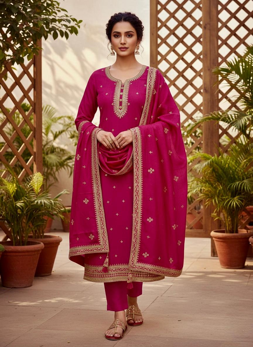 Indian Style Embroidered D.No 1101c