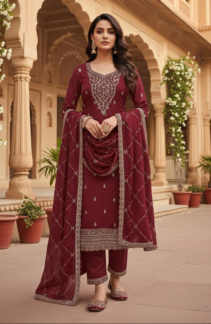 Indian Style Embroidered D.No 1108c