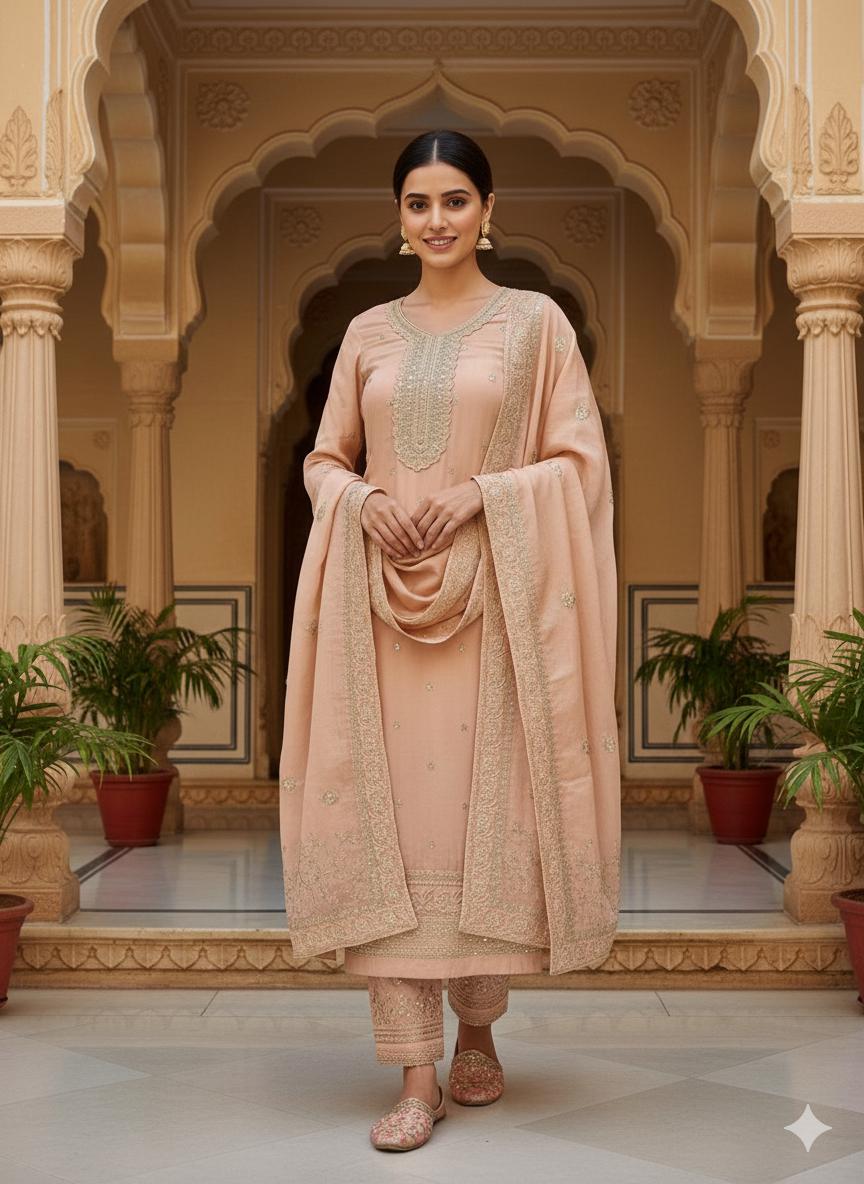 Indian Style Embroidered D.No 1115c