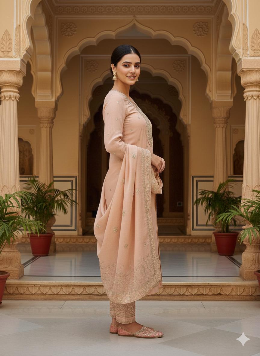 Indian Style Embroidered D.No 1115c