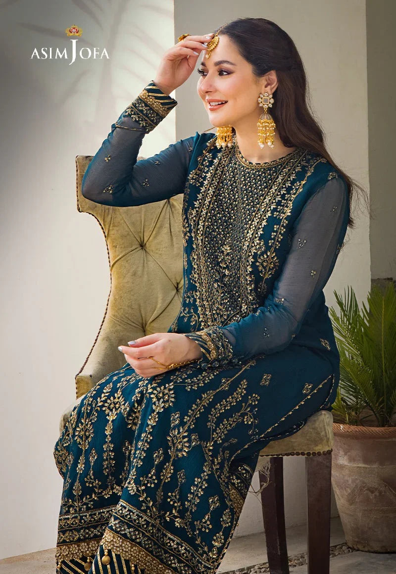 Asim jofa chiffon Dress SK 7031