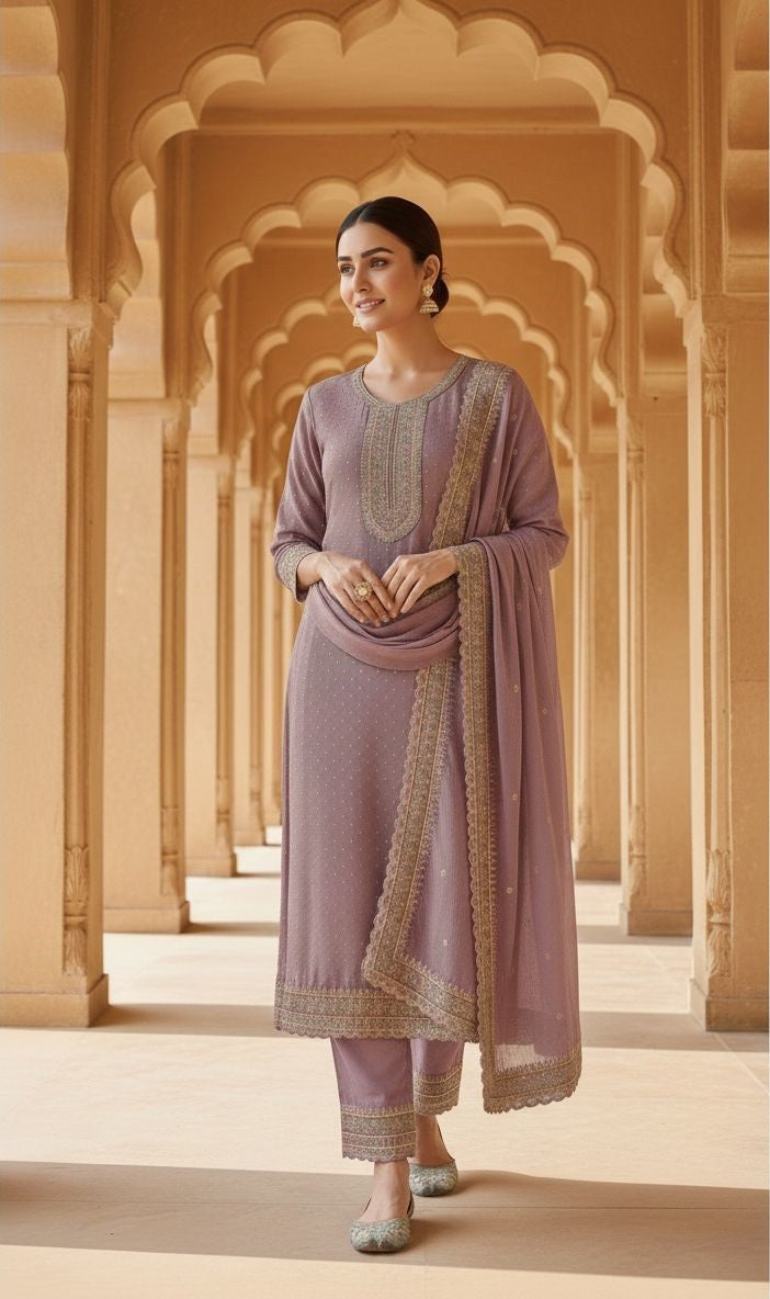 Indian Style Embroidered D.No 1112