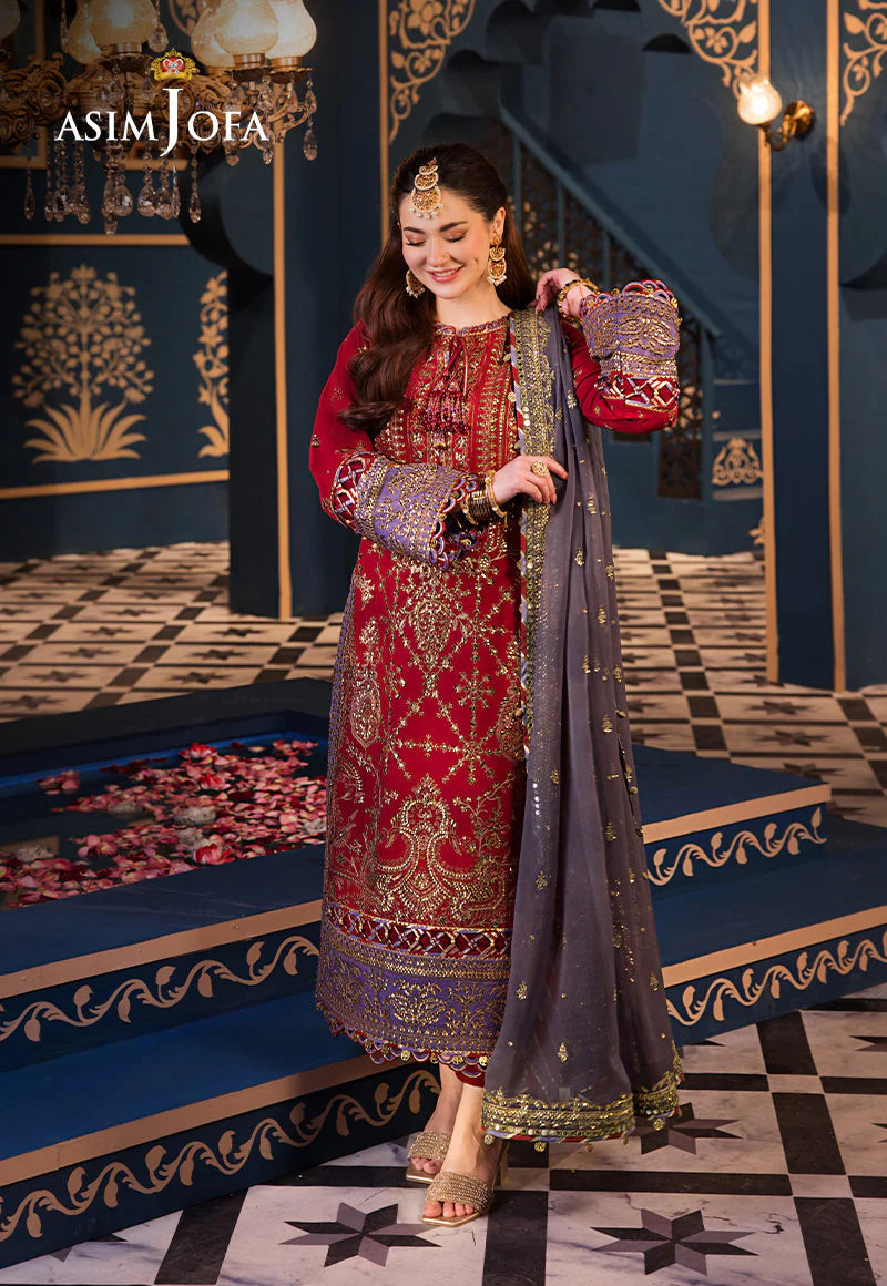 Asim Jofa Winter Cotton Dress SK 7013