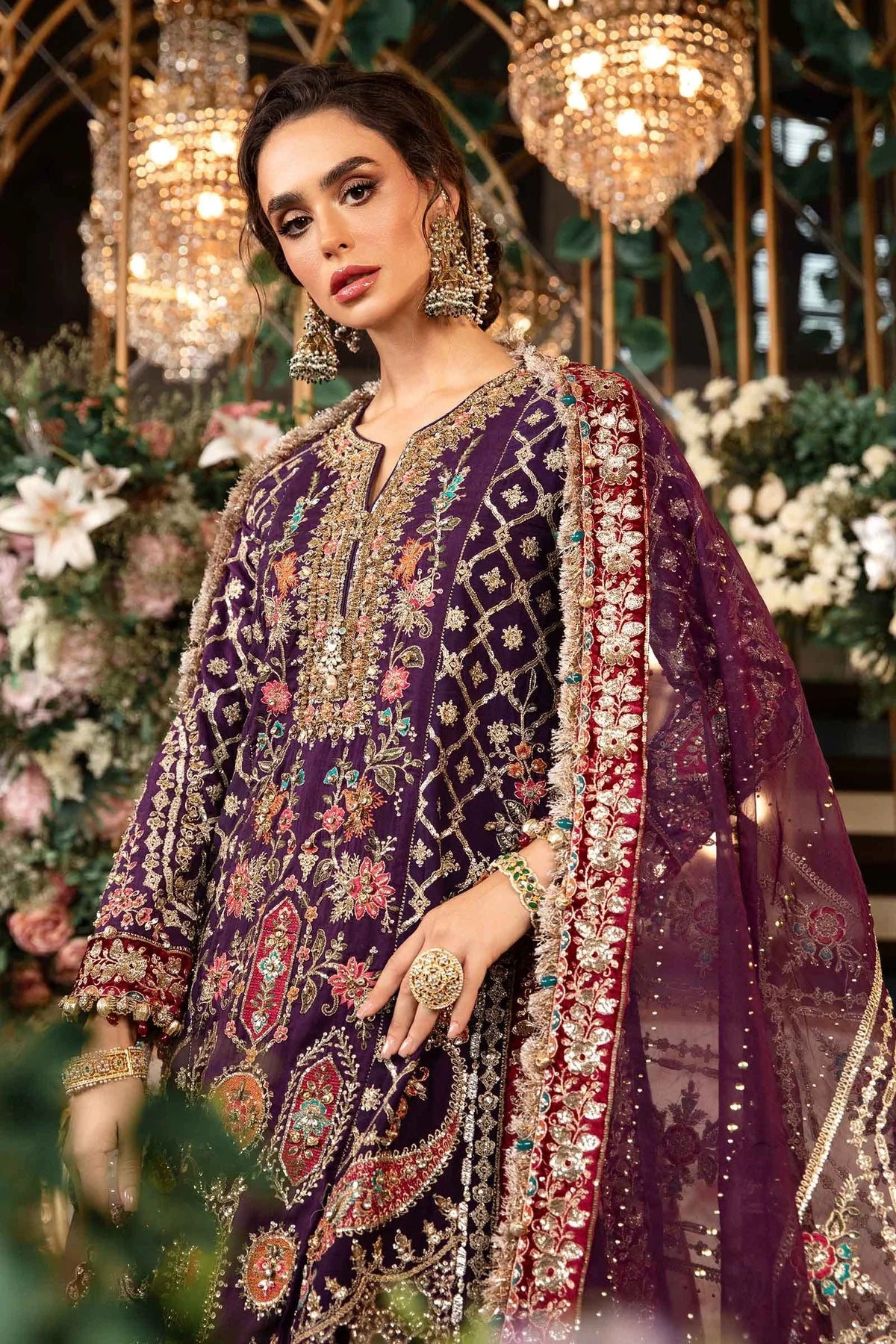 Maria B Mbroidered Wedding Suit SK 7021