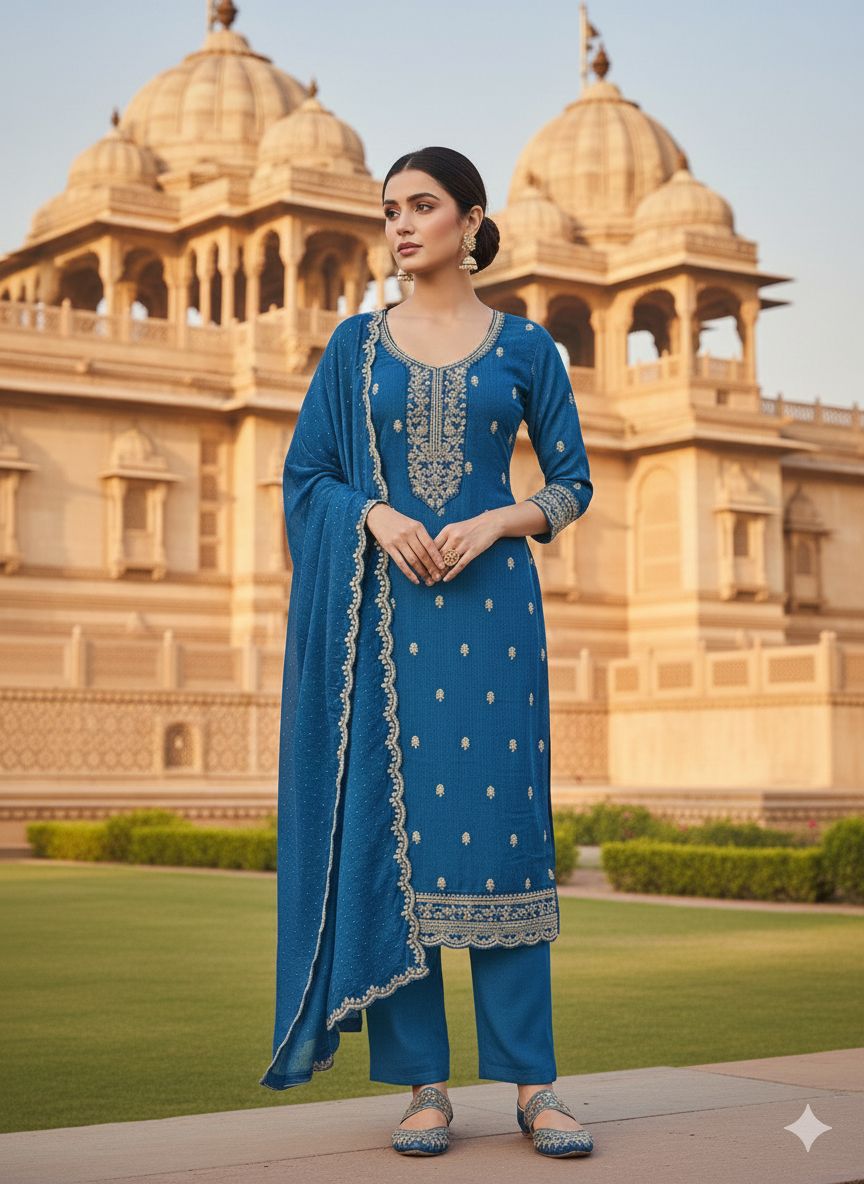 Indian Style Embroidered D.No 1111