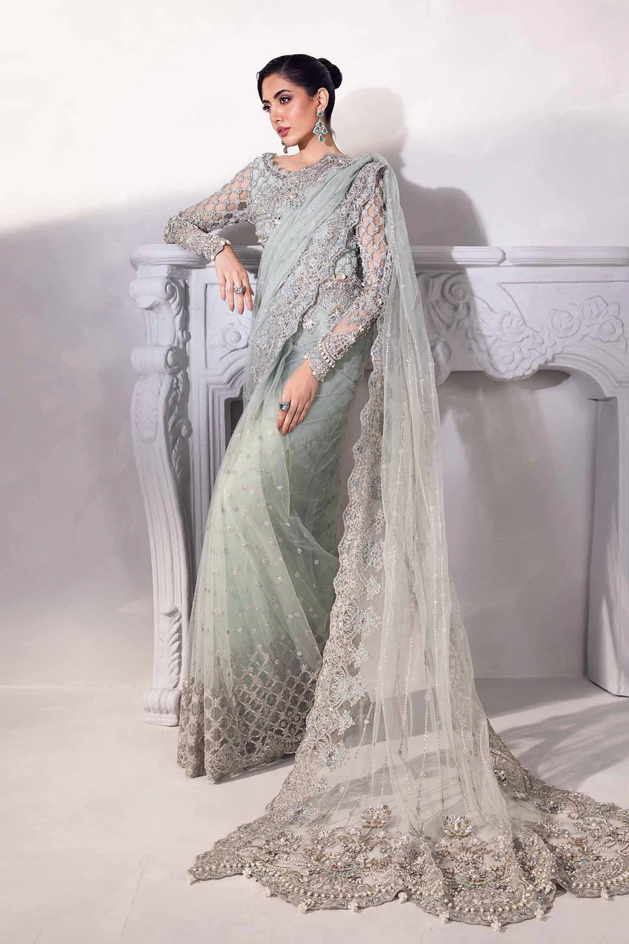 Maria B New Wedding Saree SR 5029