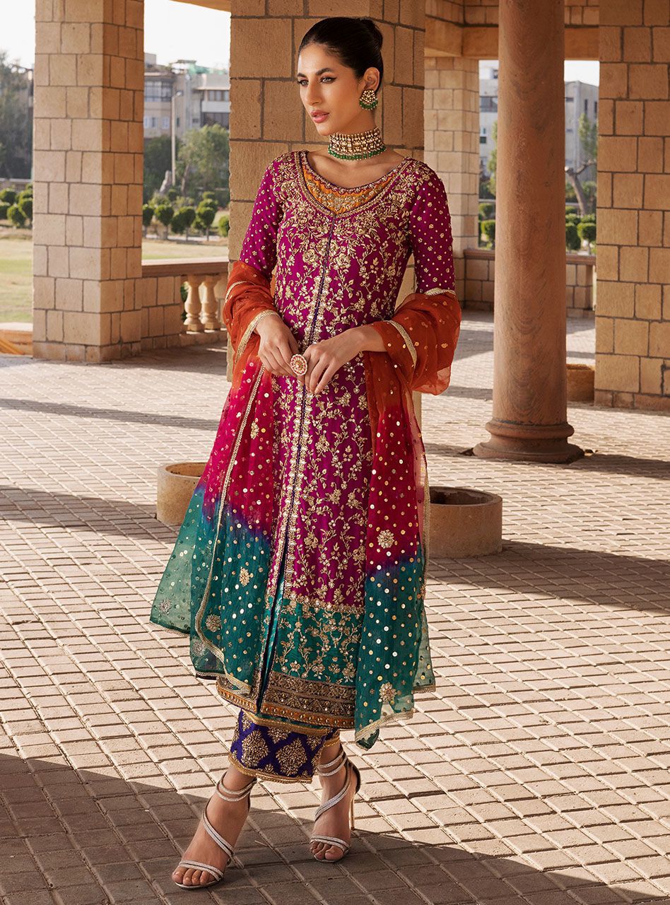Zainab Chottani Wedding Luxury Chiffon SK 7071