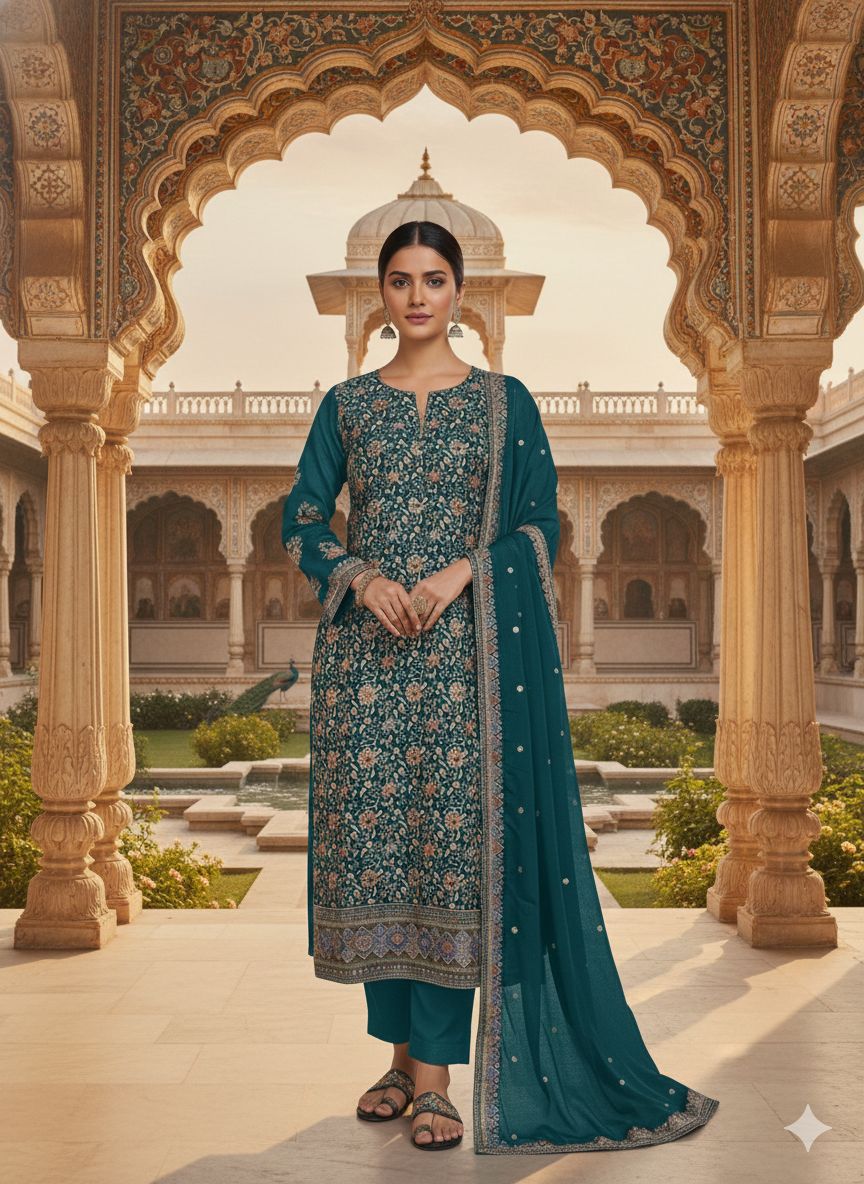 Indian Style Embroidered D.No 1118d