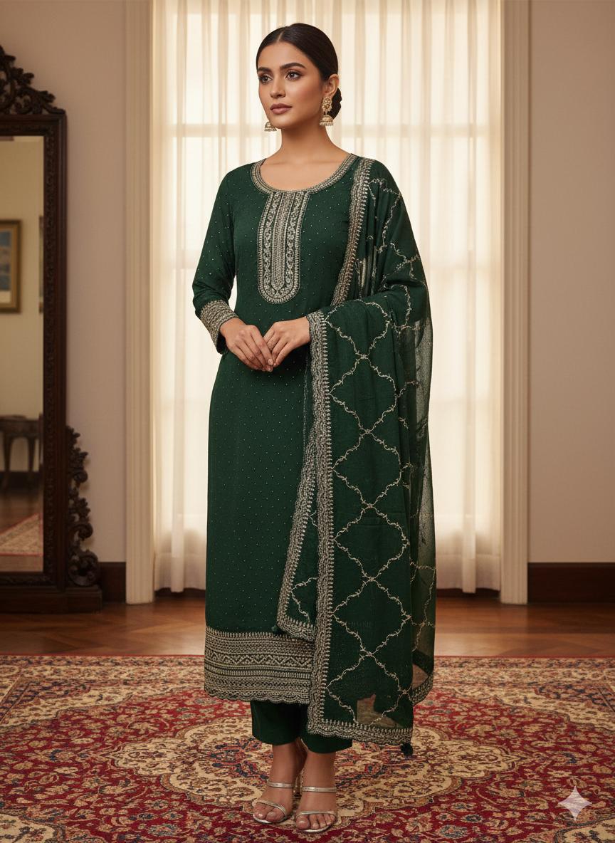 Indian Style Embroidered D.No 1106d