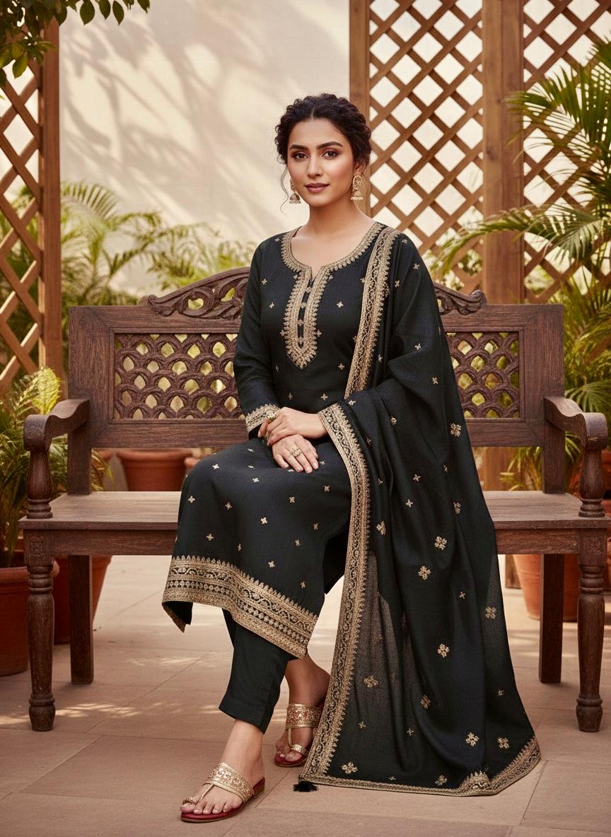 Indian Style Embroidered D.No 1101d