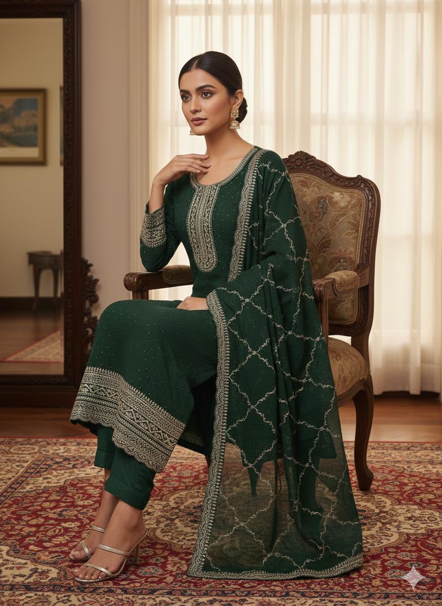 Indian Style Embroidered D.No 1106d