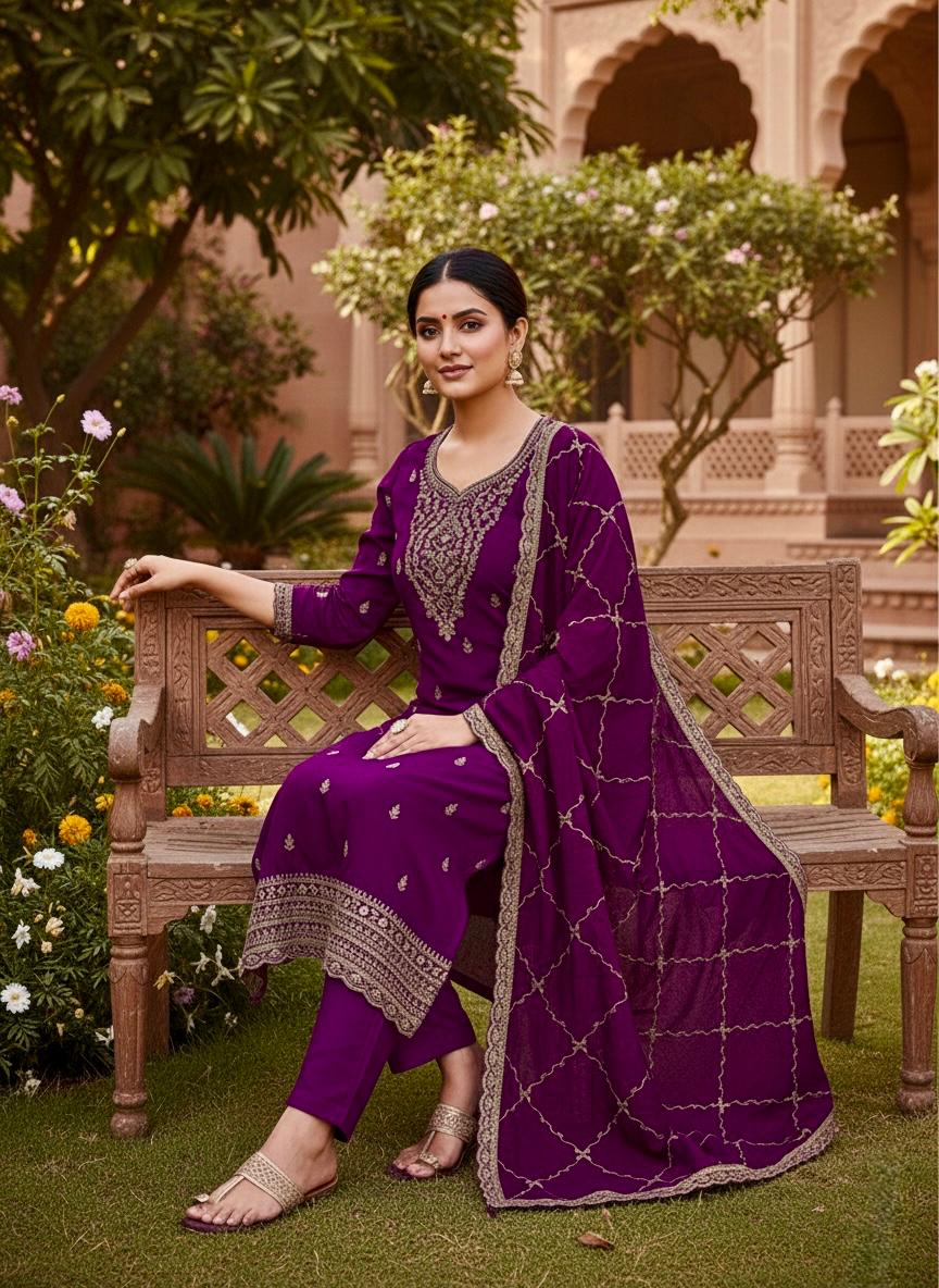 Indian Style Embroidered D.No 1108d