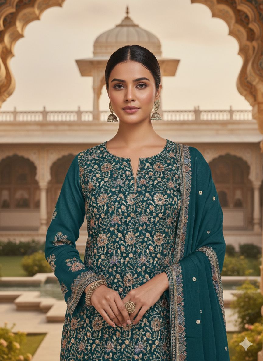 Indian Style Embroidered D.No 1118d