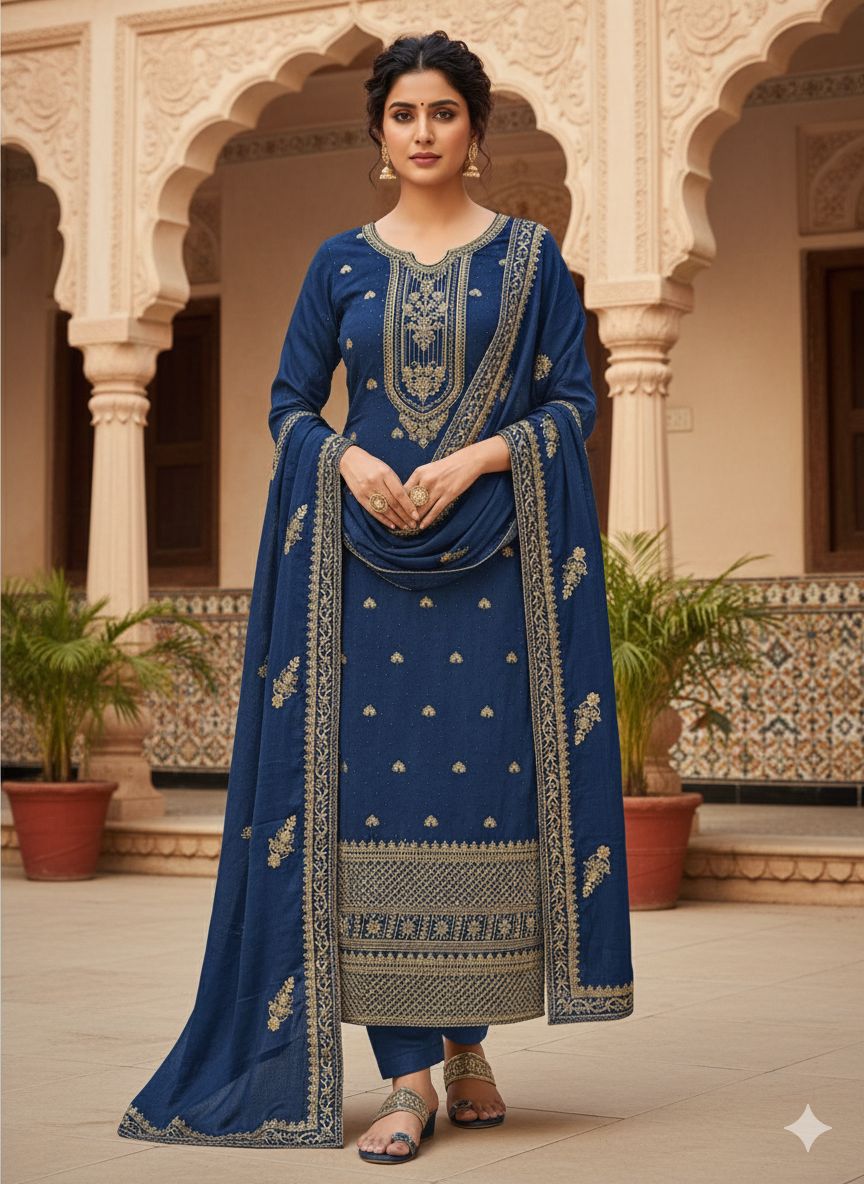 Indian Style Embroidered D.No 1116d