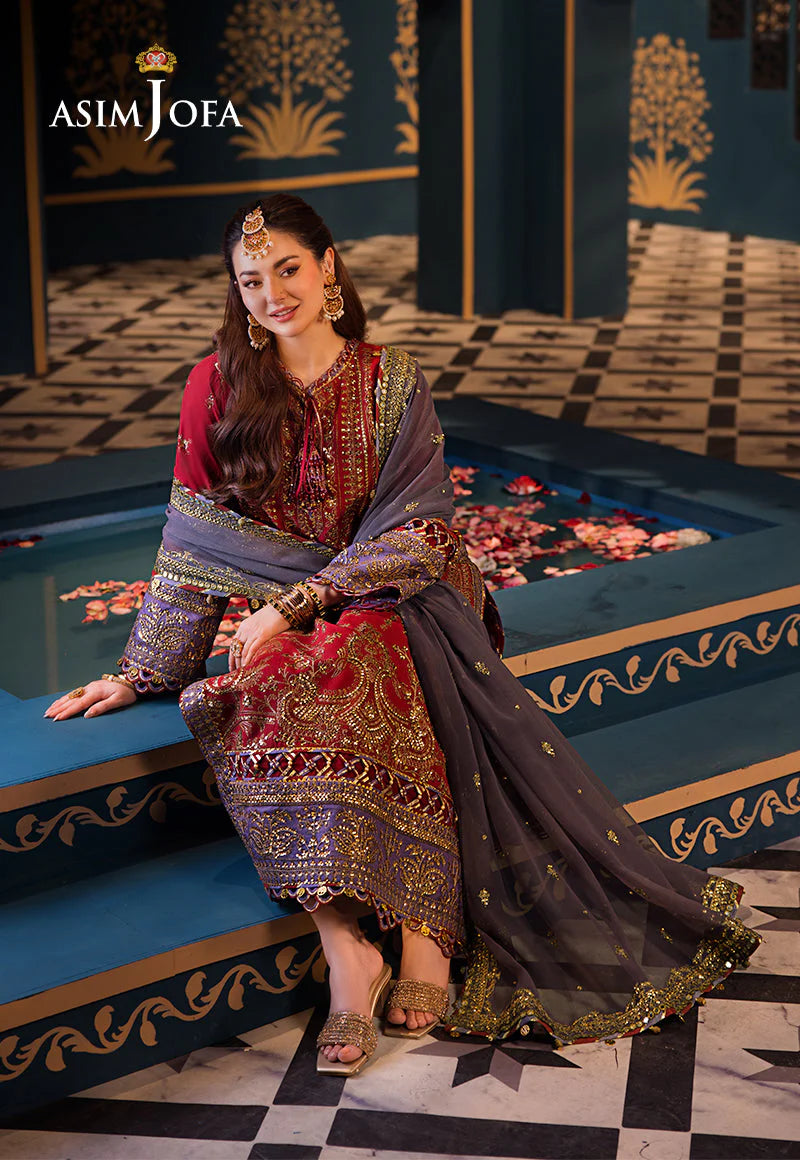 Asim Jofa Winter Cotton Dress SK 7013