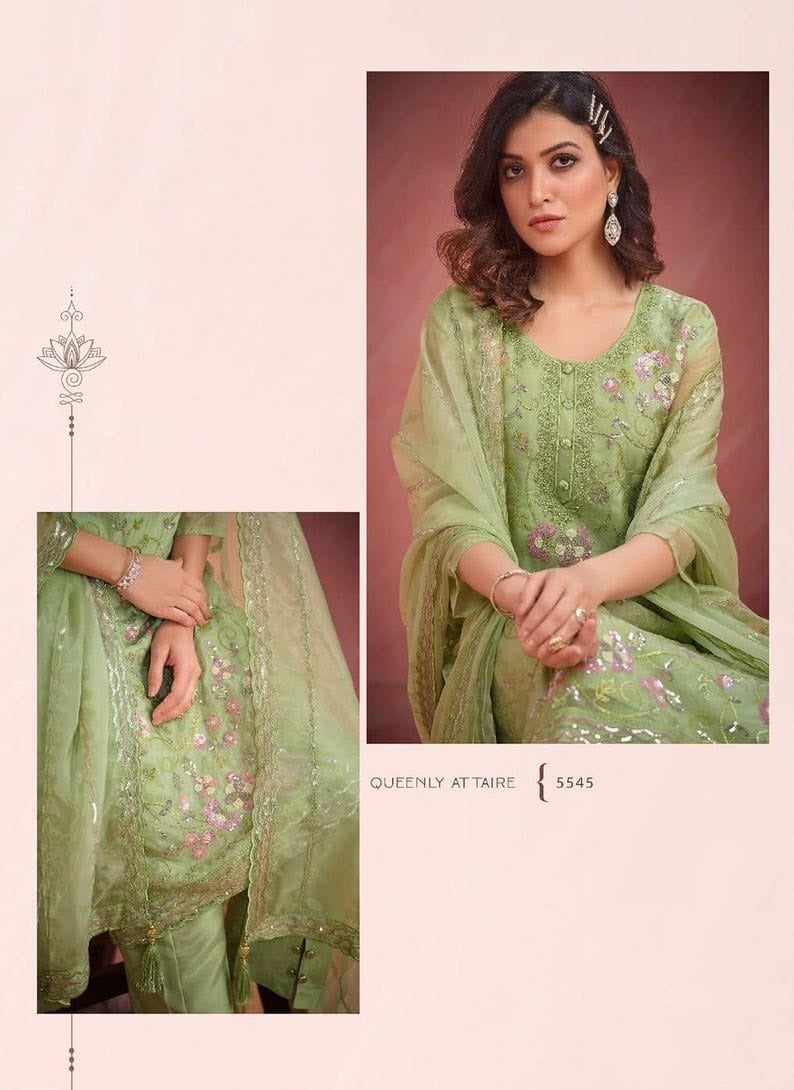 Indian Style Embroidered D.No 5545