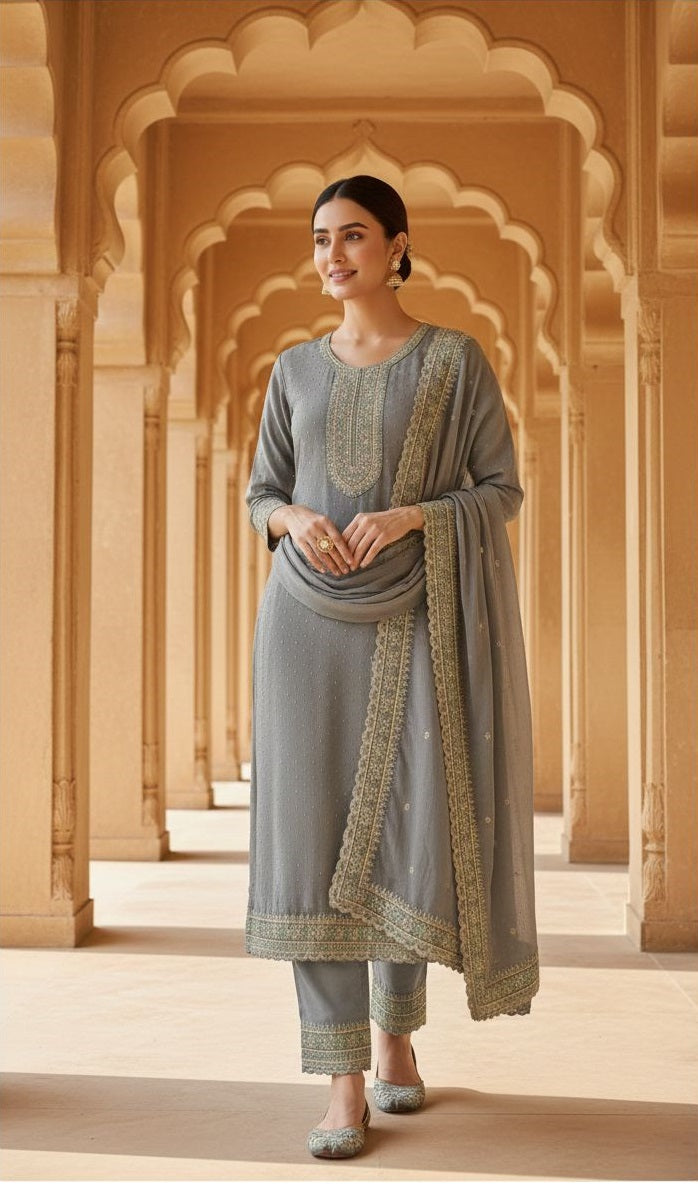 Indian Style Embroidered D.No 1112