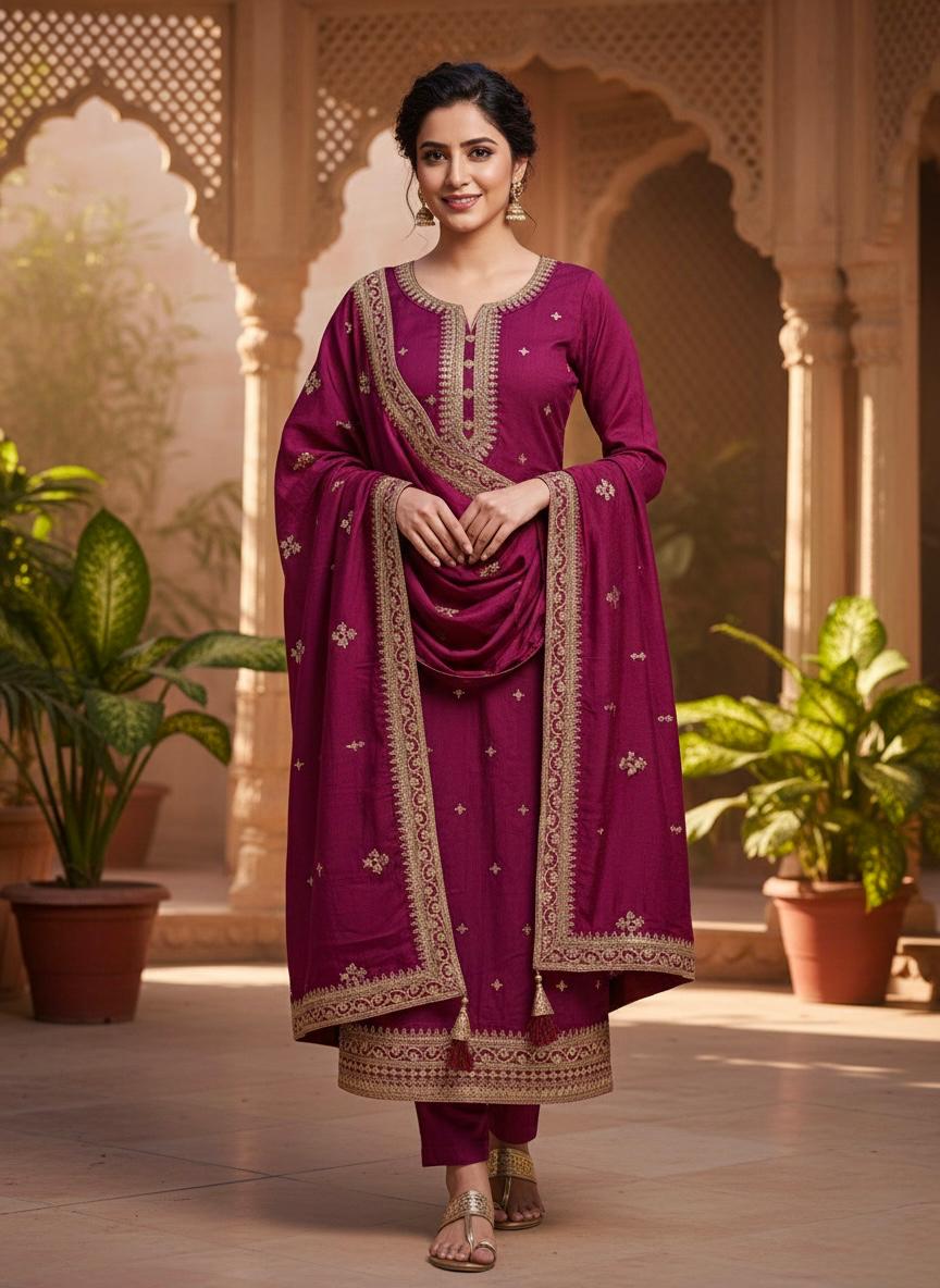 Indian Style Embroidered D.No 1101e