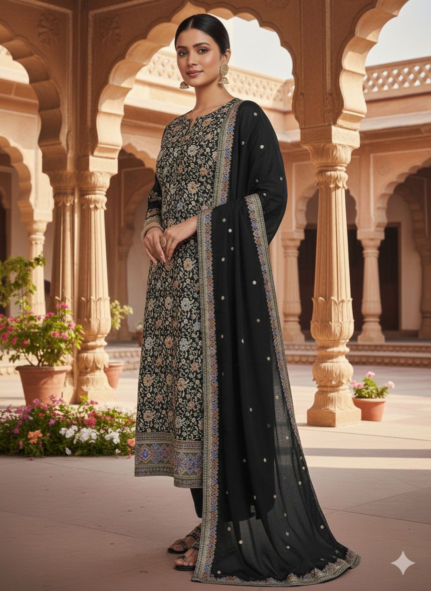 Indian Style Embroidered D.No 1118e