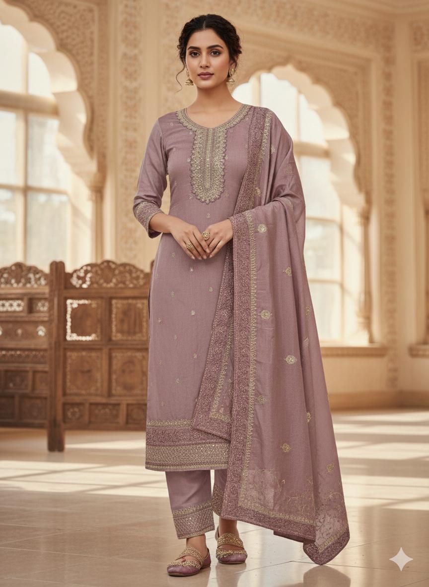 Indian Style Embroidered D.No 1115e