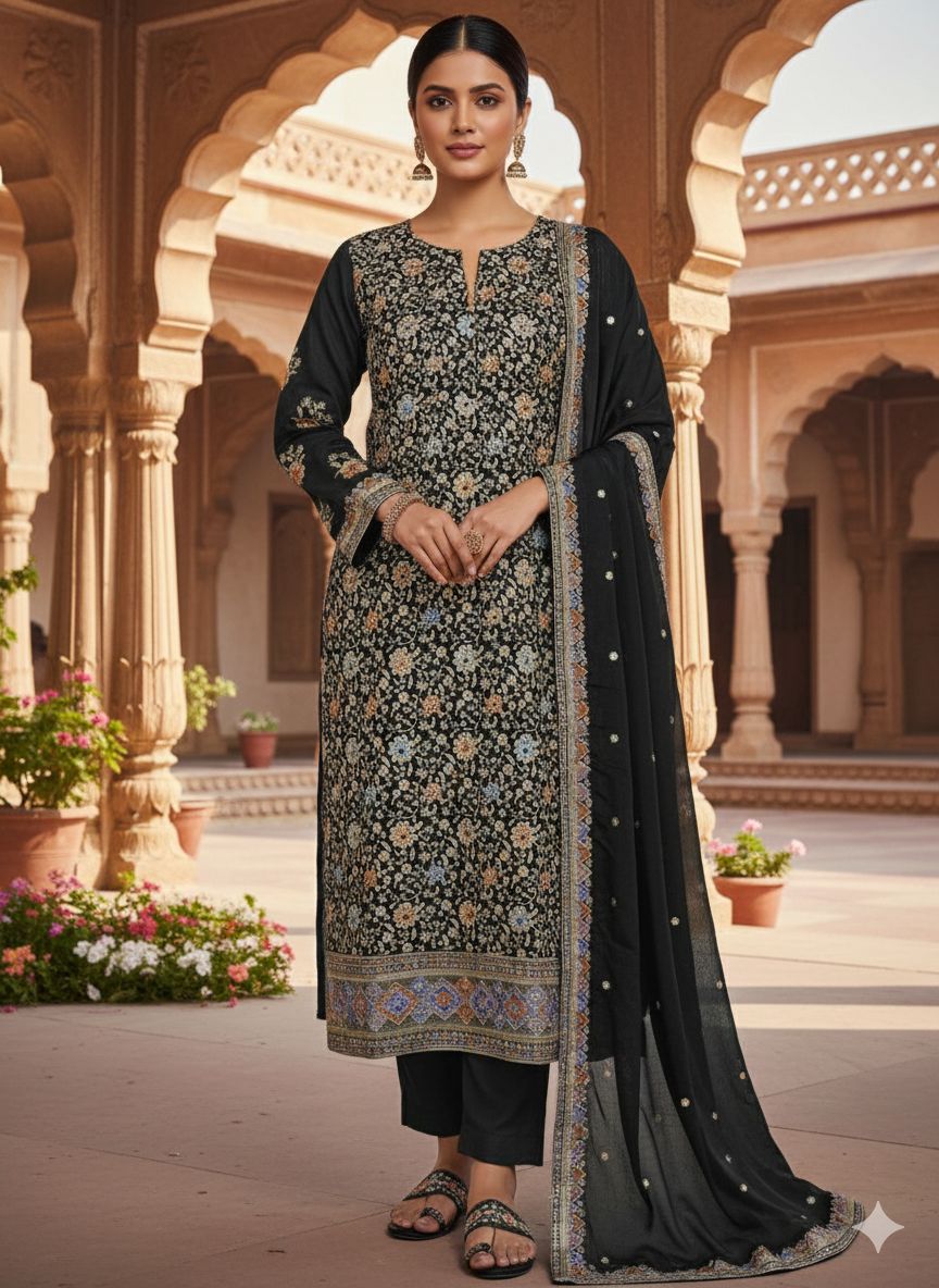 Indian Style Embroidered D.No 1118e