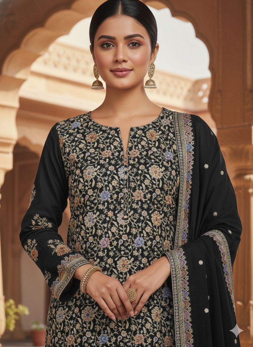 Indian Style Embroidered D.No 1118e