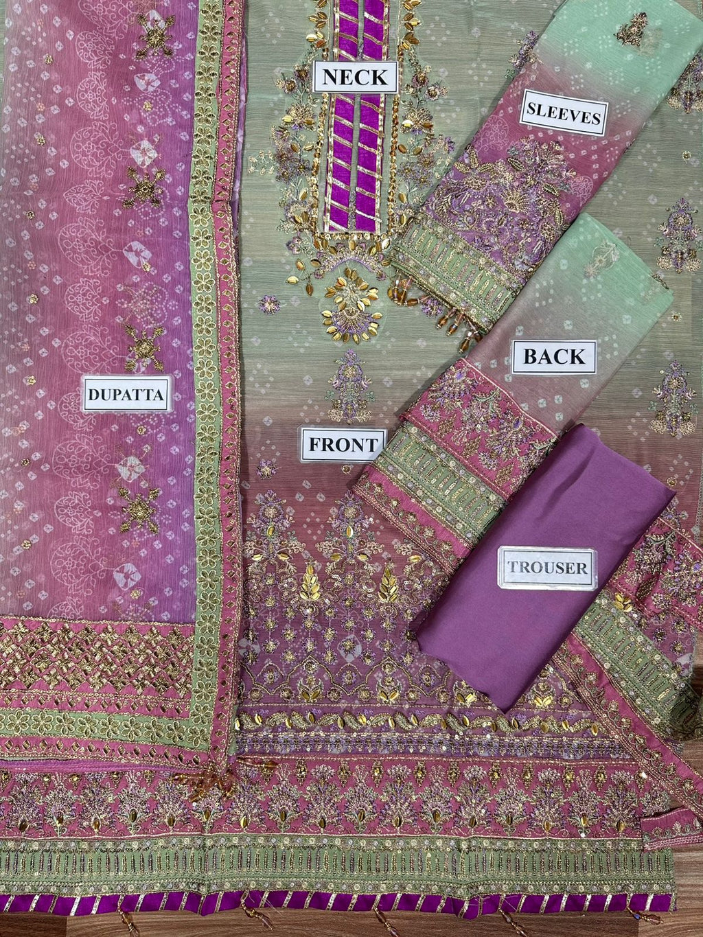 Baroque Chantelle Embroidered Dress SK 7018