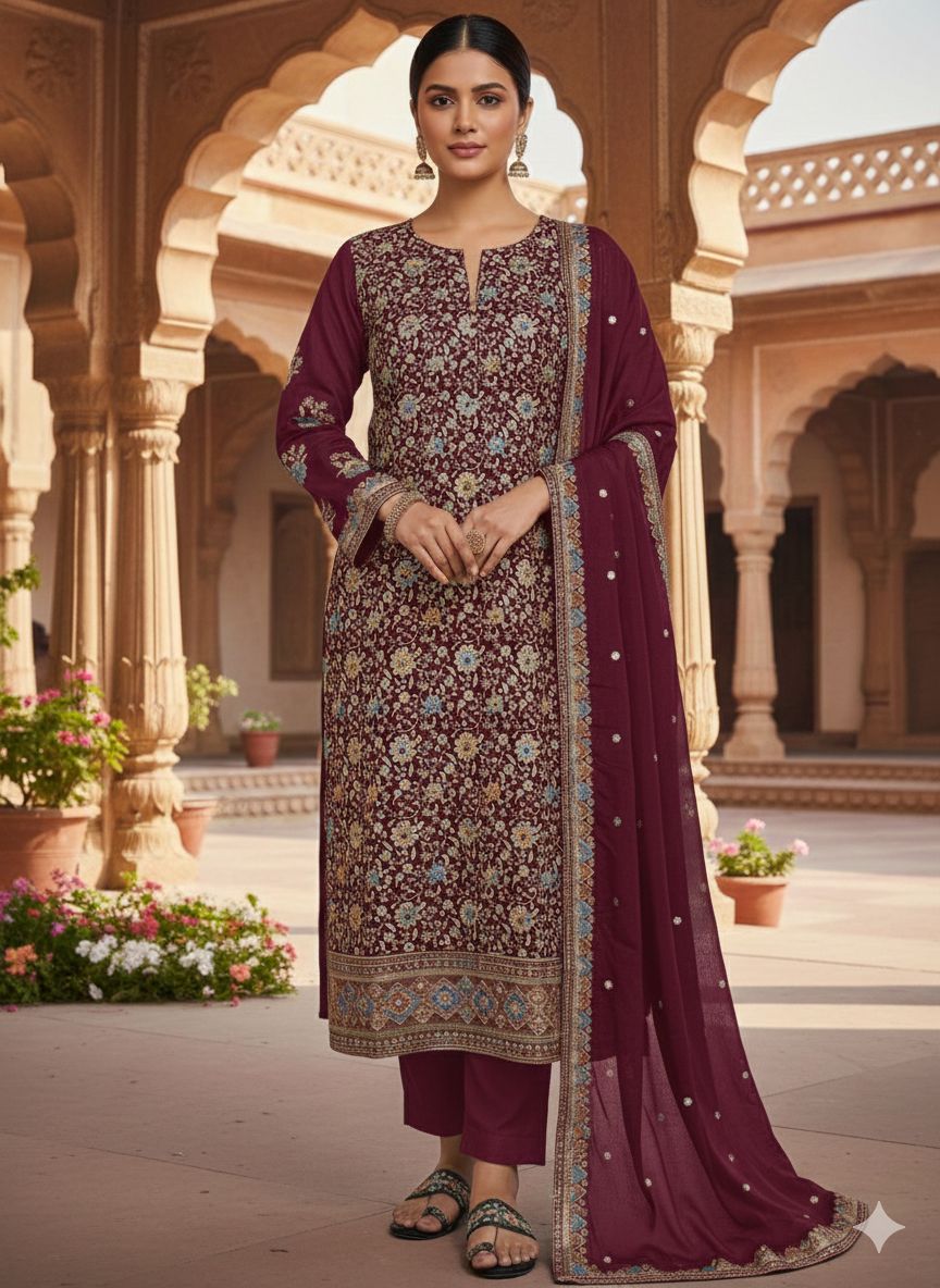 Indian Style Embroidered D.No 1118f