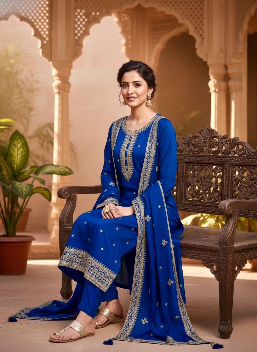 Indian Style Embroidered D.No 1101f