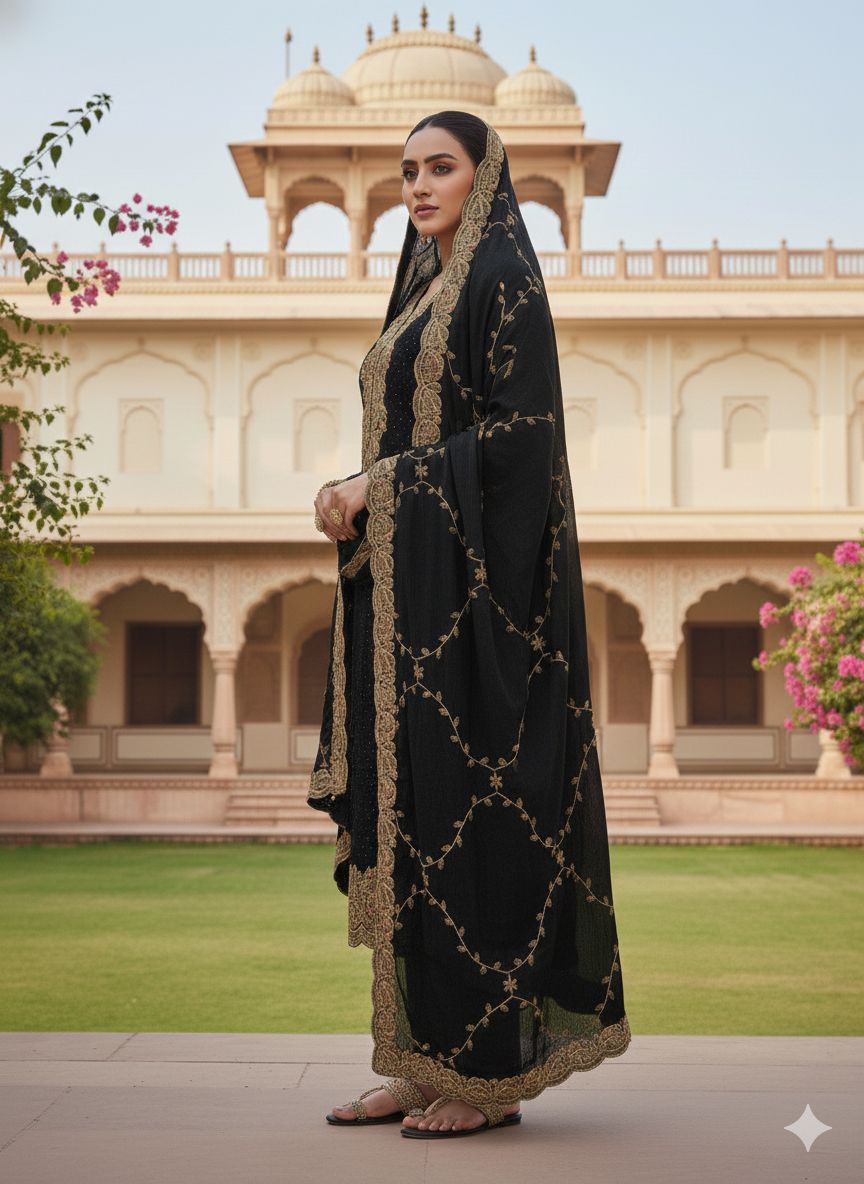 Indian Style Embroidered D.No 1104e