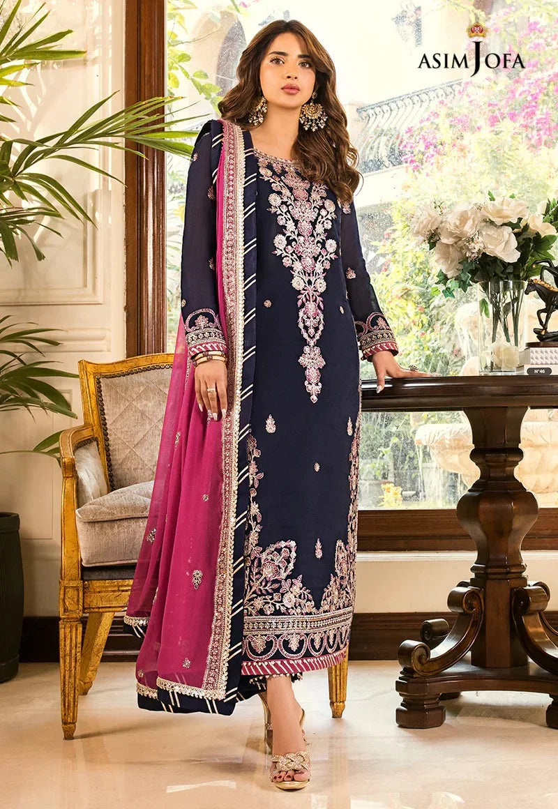 Asim Jofa Chiffon Dress SK 7046