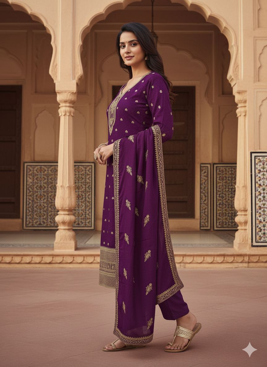 Indian Style Embroidered D.No 1116g