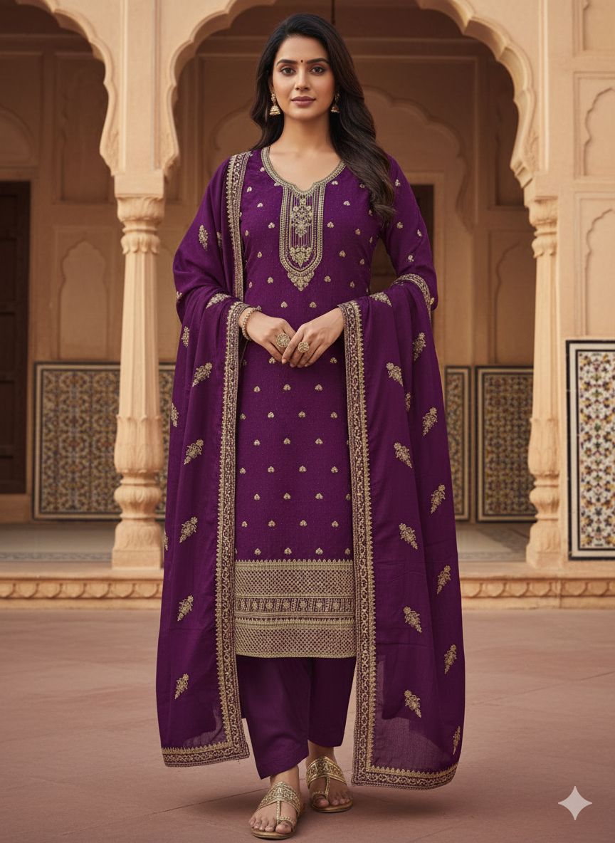 Indian Style Embroidered D.No 1116g
