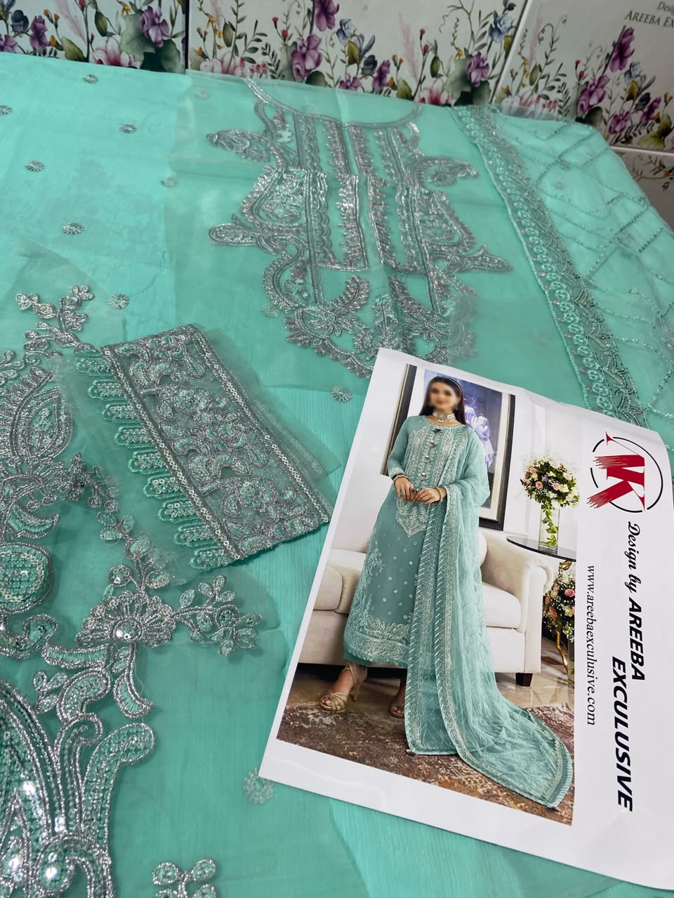 Asim Jofa Chiffon Dress SK 7072g