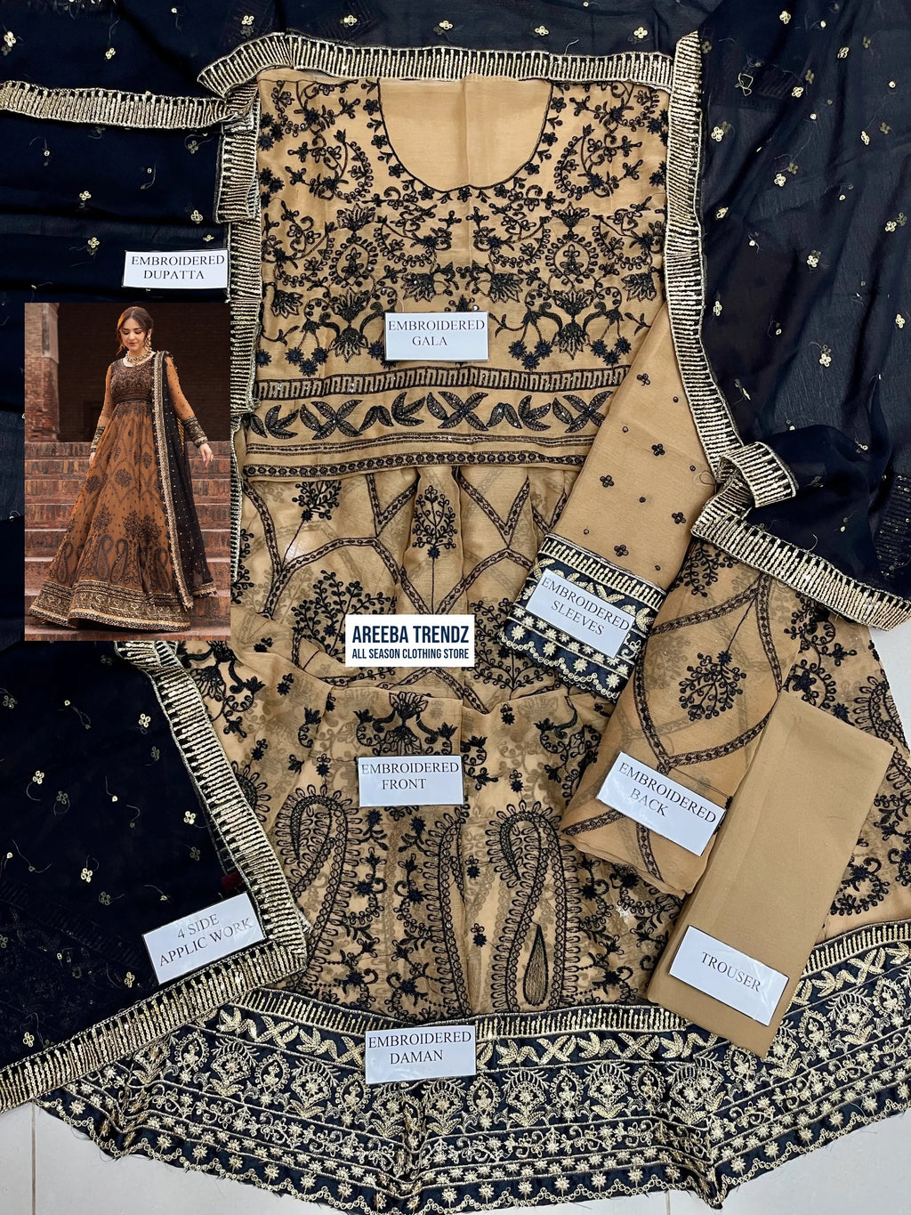 Asim Jofa Luxury Chiffon Embroidered Maxi MX 6016