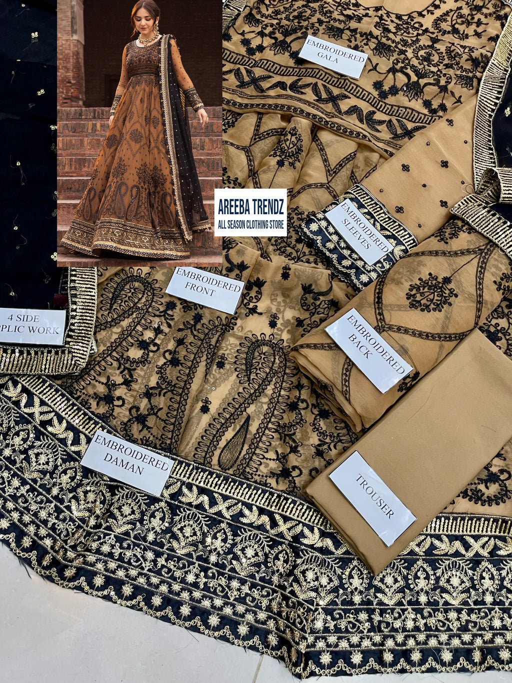 Asim Jofa Luxury Chiffon Embroidered Maxi MX 6016