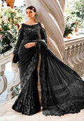 Maria B Embroidered Saree Premium Black SR 5025