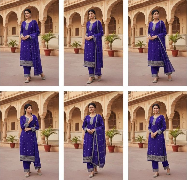 Indian Style Embroidered D.No 1119