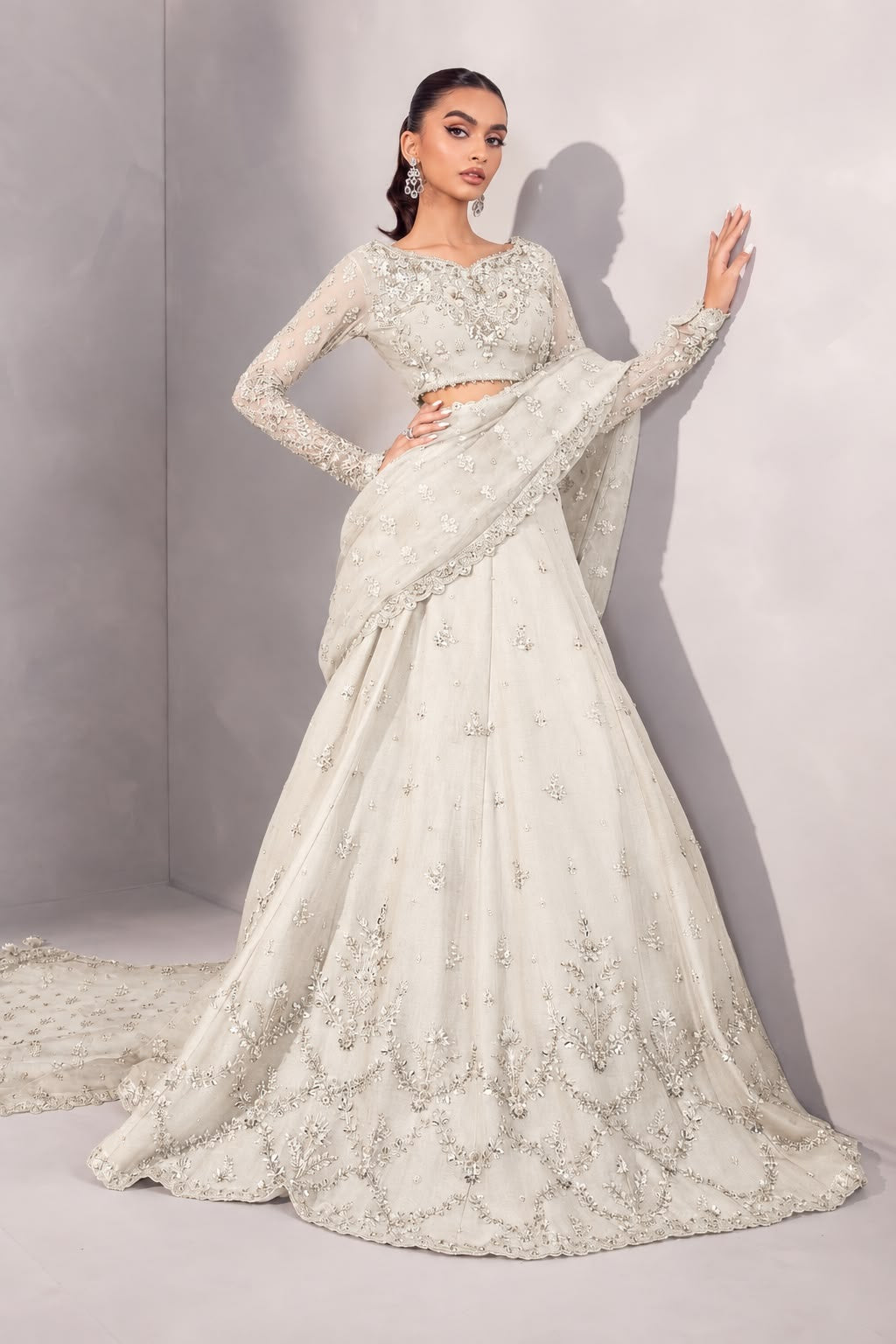 Maria B Couture Wedding Saree SR 5041o