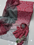 chunri Digital Silk 3 Ps Suit D. No 03