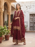 Premium Chiffon Gharara Dress D.No 2001Ar