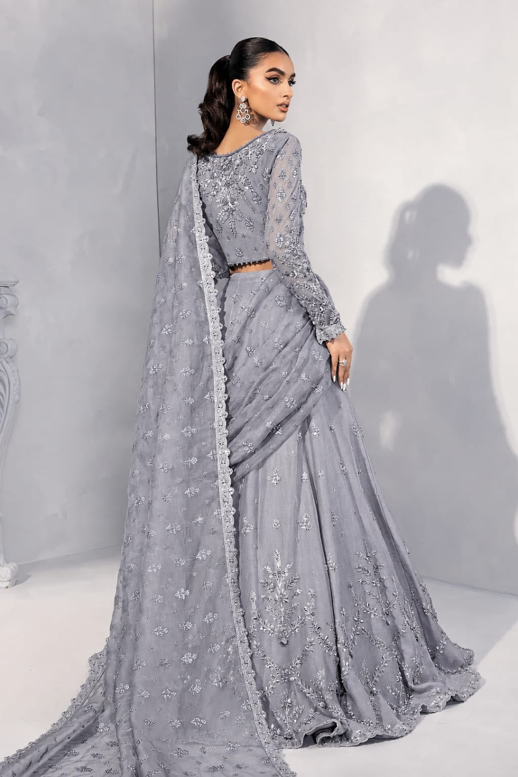 Maria B Couture Wedding Saree SR 5041g