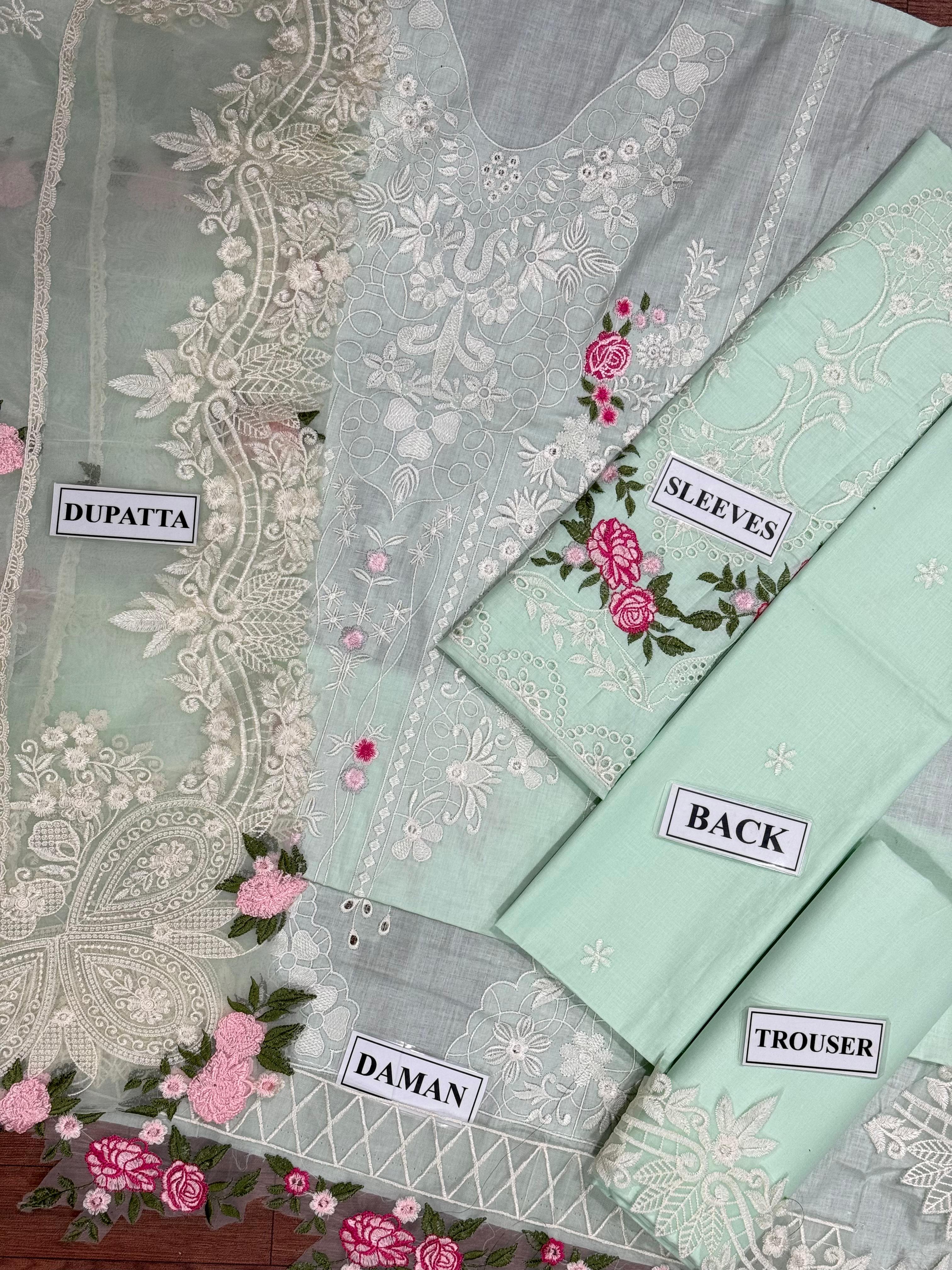 Elaf New Arrival Luxury chikankari SK 7033g