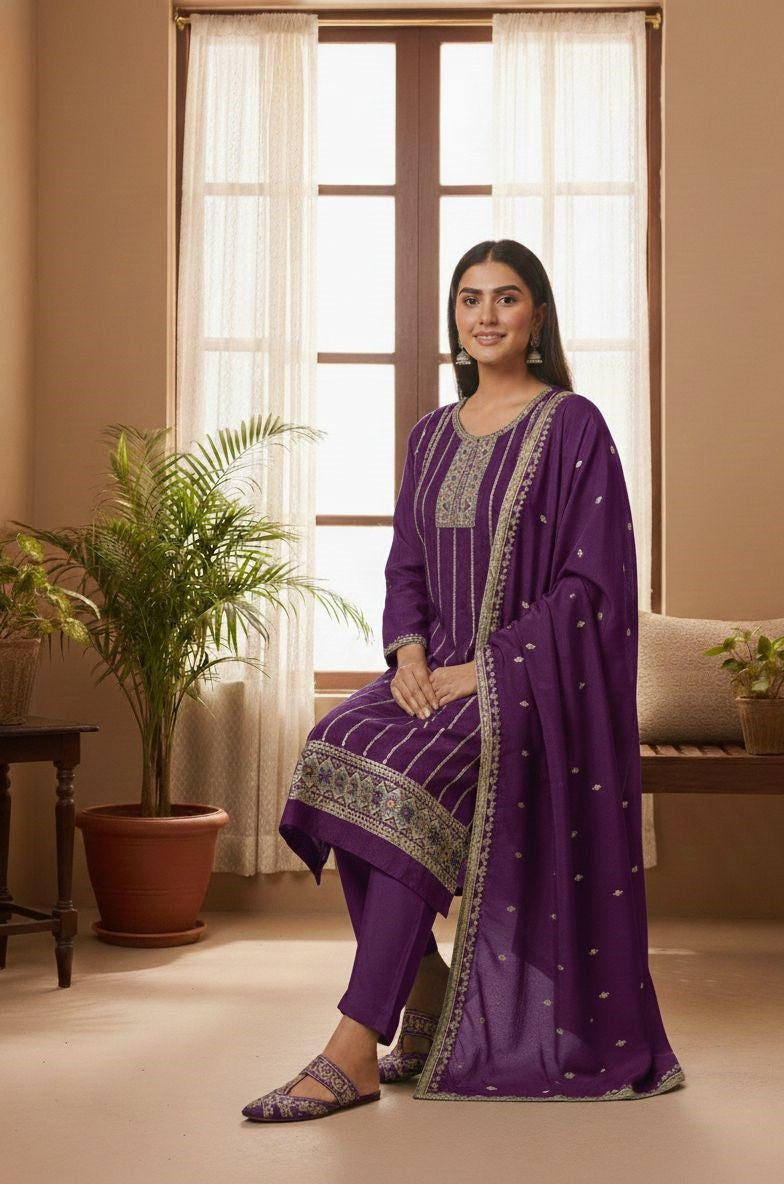 Indian Style Embroidered D.No 1117