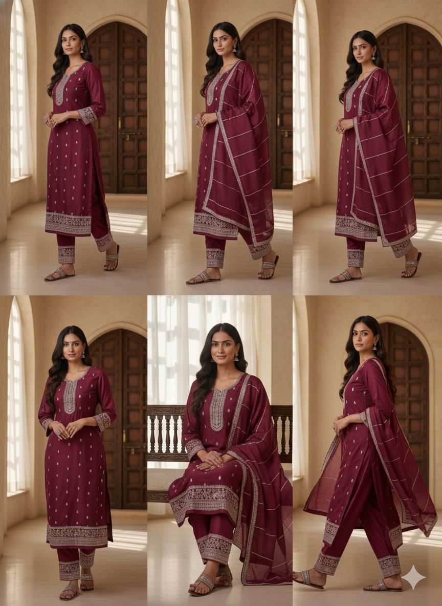 Indian Style Embroidered D.No 1119