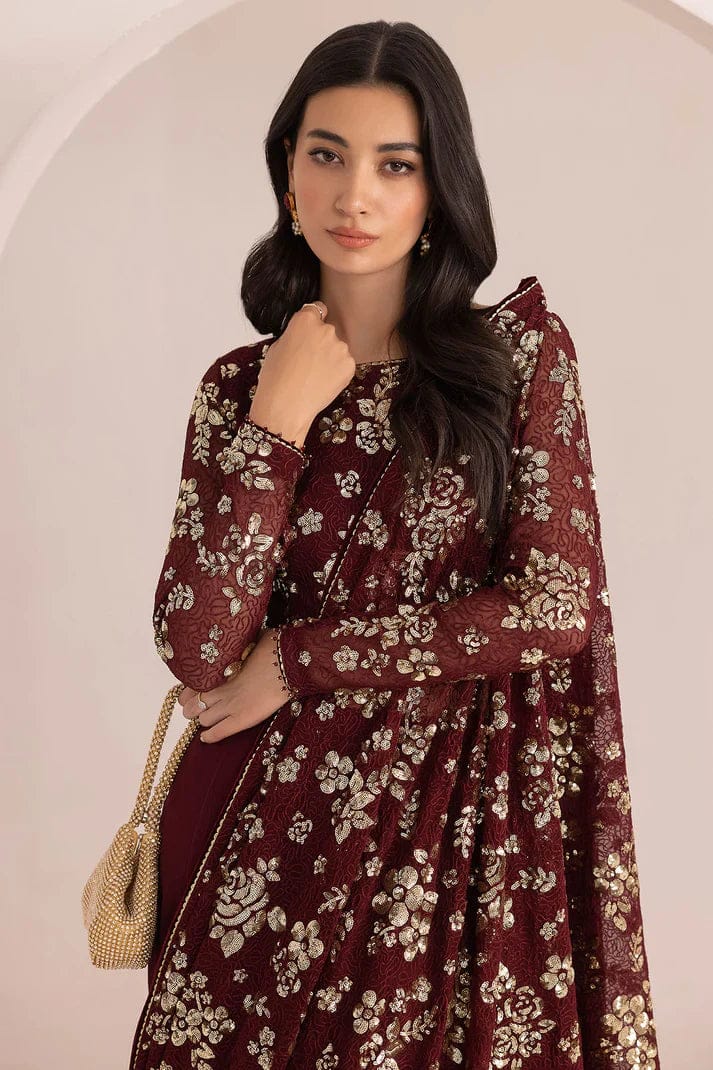 Jazmin Embroidered Chiffon Saree SR 5043m