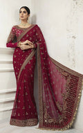 Maria B Saree Exclusive Mehroon SR 5013