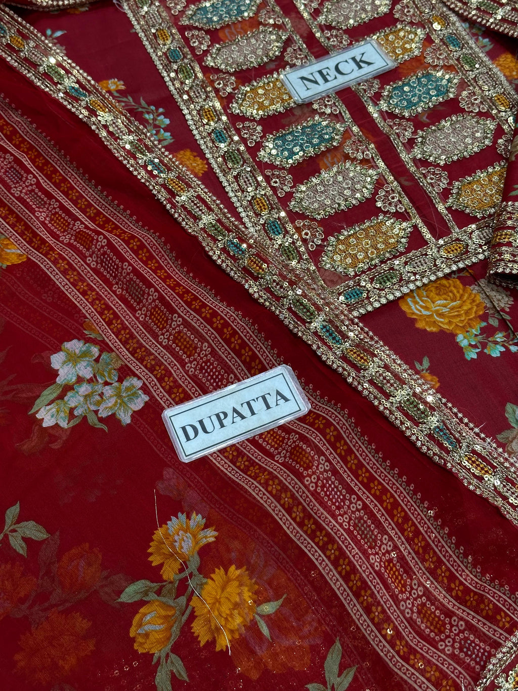 Aneela's Collection Lawn LS 8023 Maroon