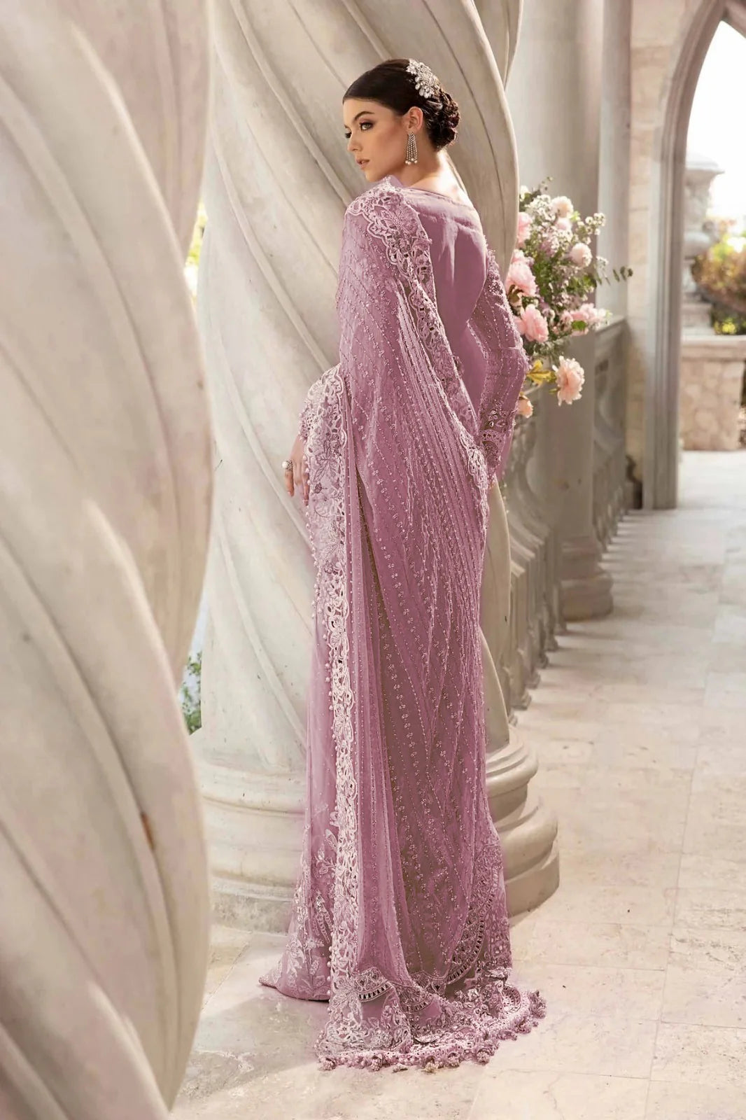 Maria B Wedding Saree SR 5025p