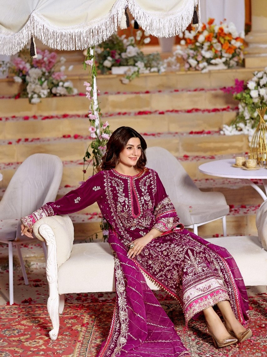 Aneela's Collection Chiffon Dress SK 7078